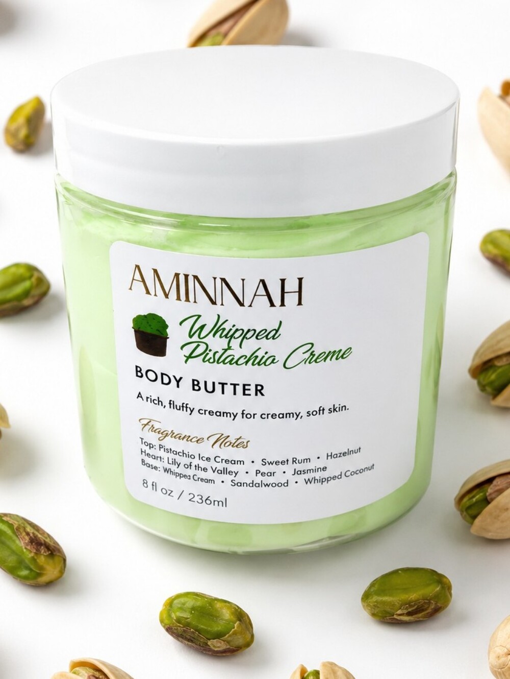 Pistachio Body Butter - Creamy Light Green Moisturizer